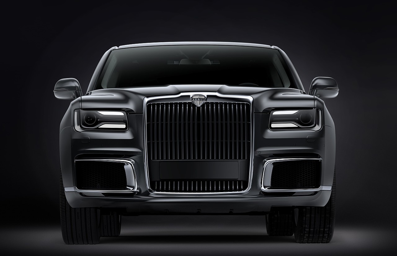 vehicle，Russia，Senate Aurus，luxury，black，