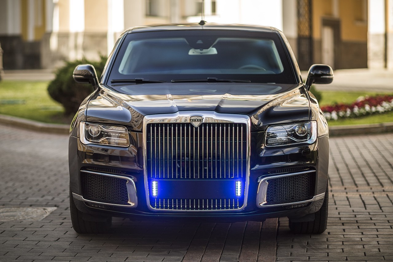 vehicle，Russia，Senate Aurus，luxury，black，
