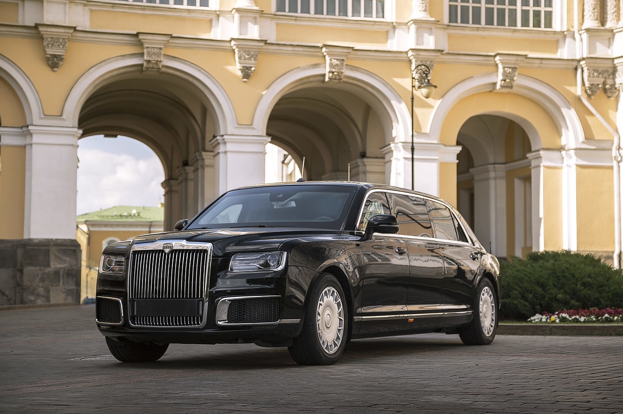 vehicle，Russia，Senate Aurus，luxury，black，