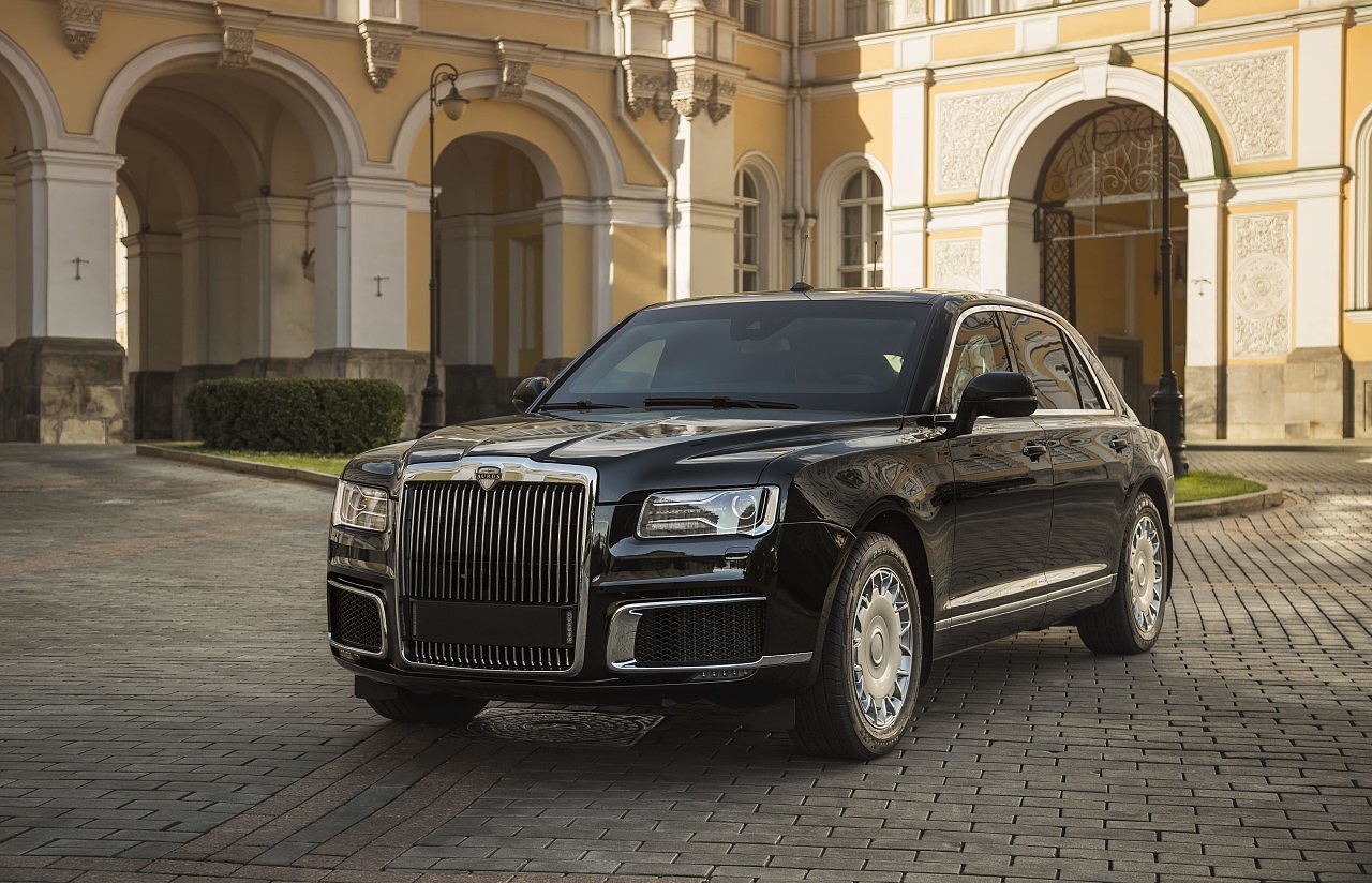 vehicle，Russia，Senate Aurus，luxury，black，