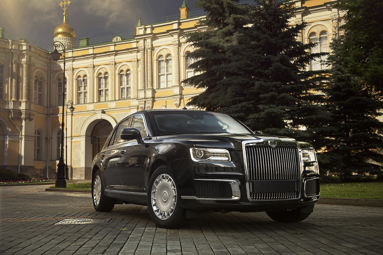 vehicle，Russia，Senate Aurus，luxury，black，