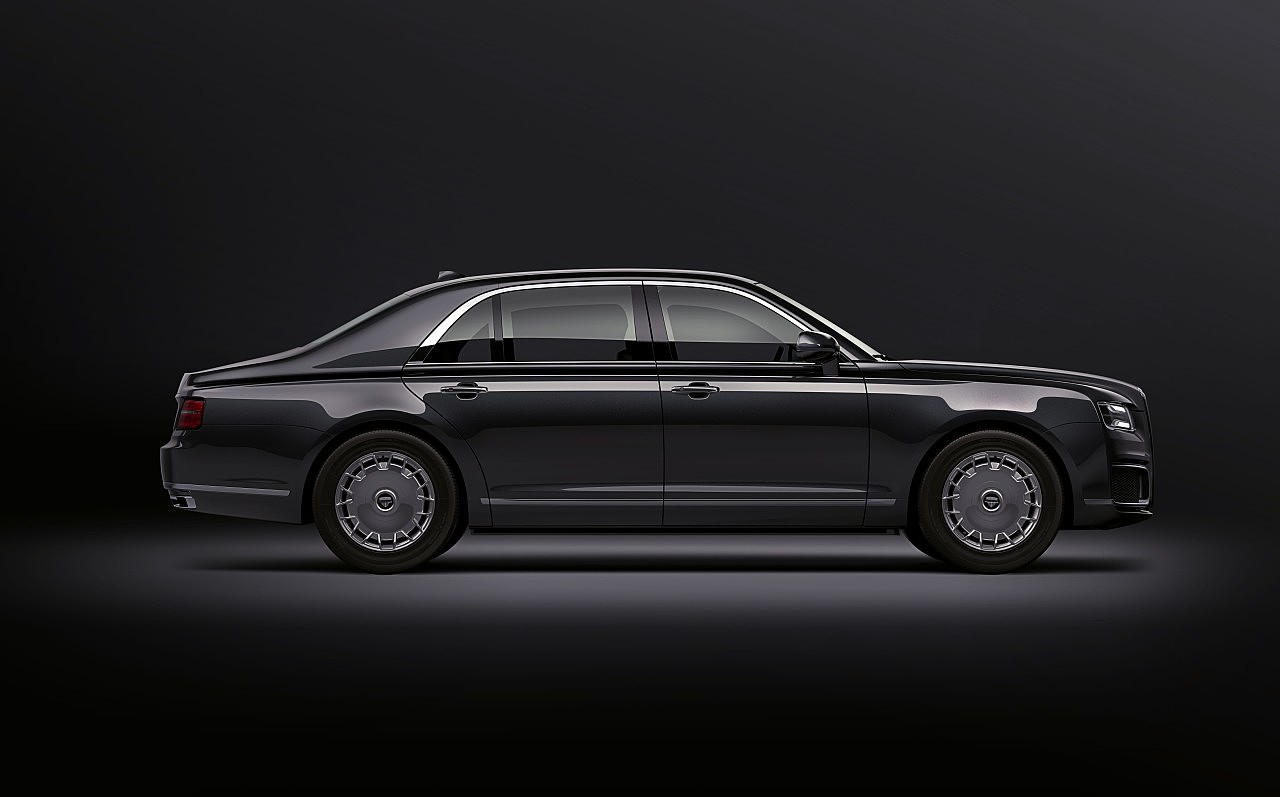 vehicle，Russia，Senate Aurus，luxury，black，