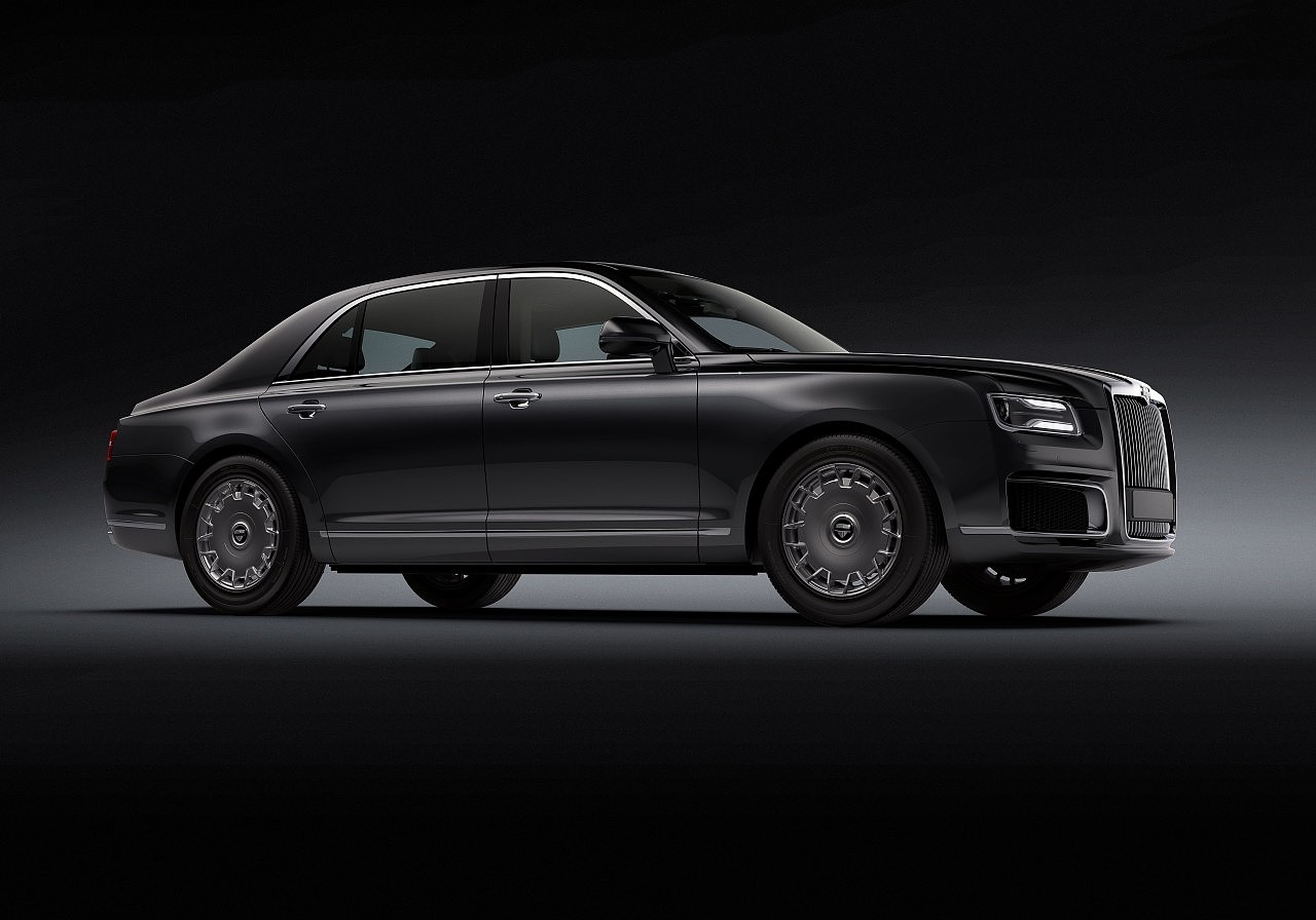 vehicle，Russia，Senate Aurus，luxury，black，