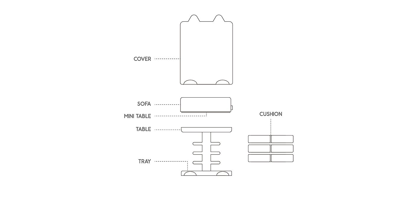 stool，Table，multi-function，bionics，industrial design，product design，