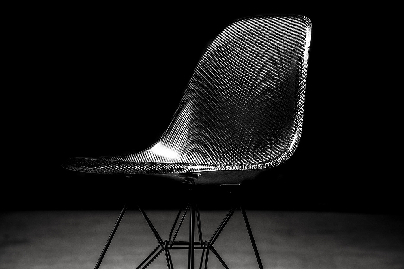 Carbon Eames，carbon fibre，black，furniture，