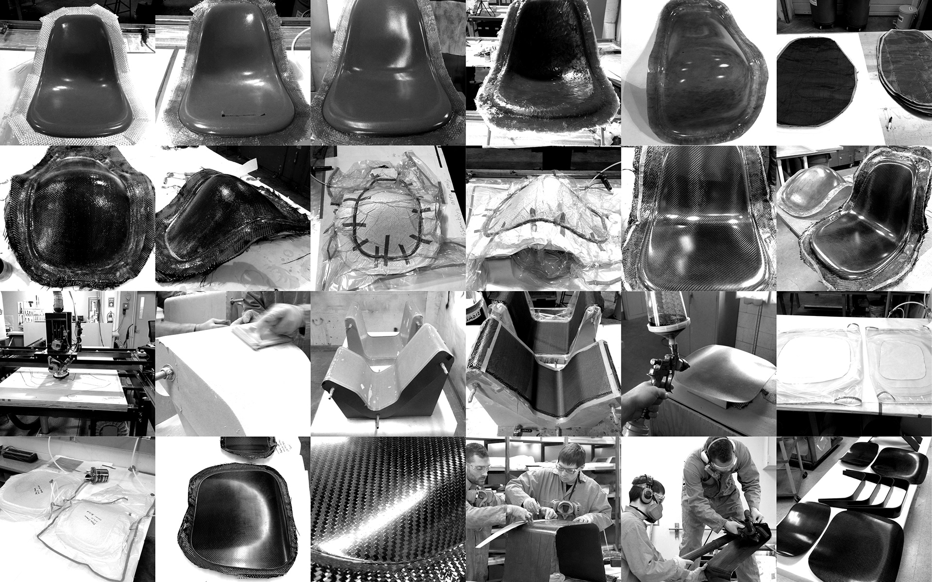 Carbon Eames，carbon fibre，black，furniture，