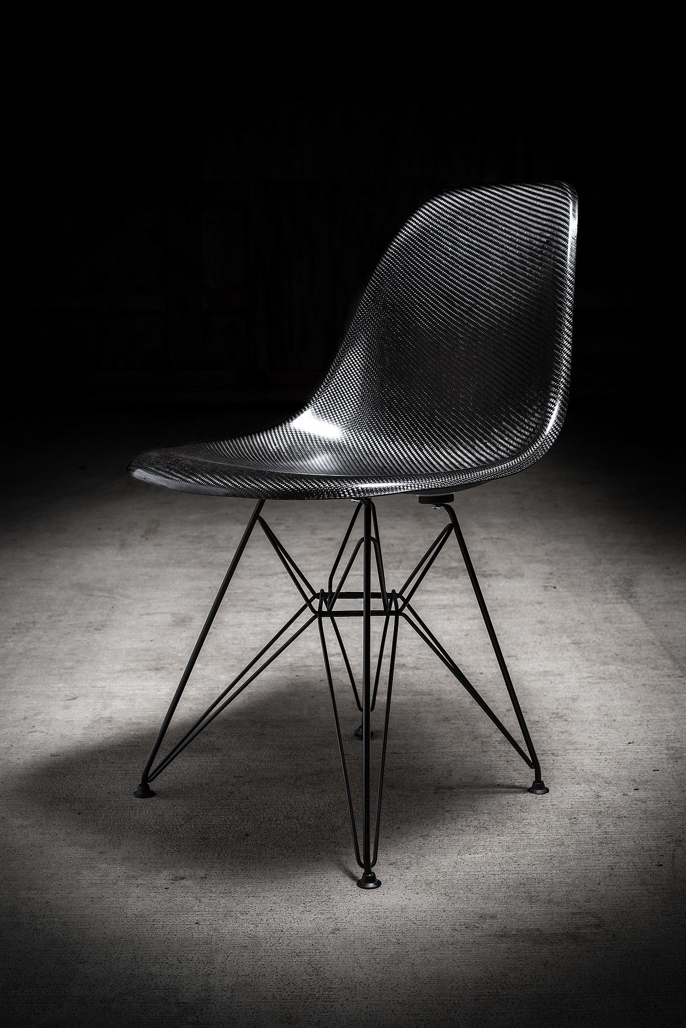 Carbon Eames，carbon fibre，black，furniture，