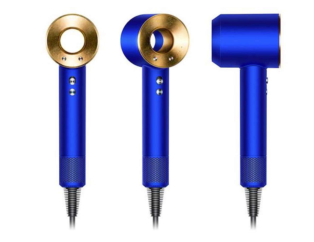 Dyson，Golden hair dryer，blue，