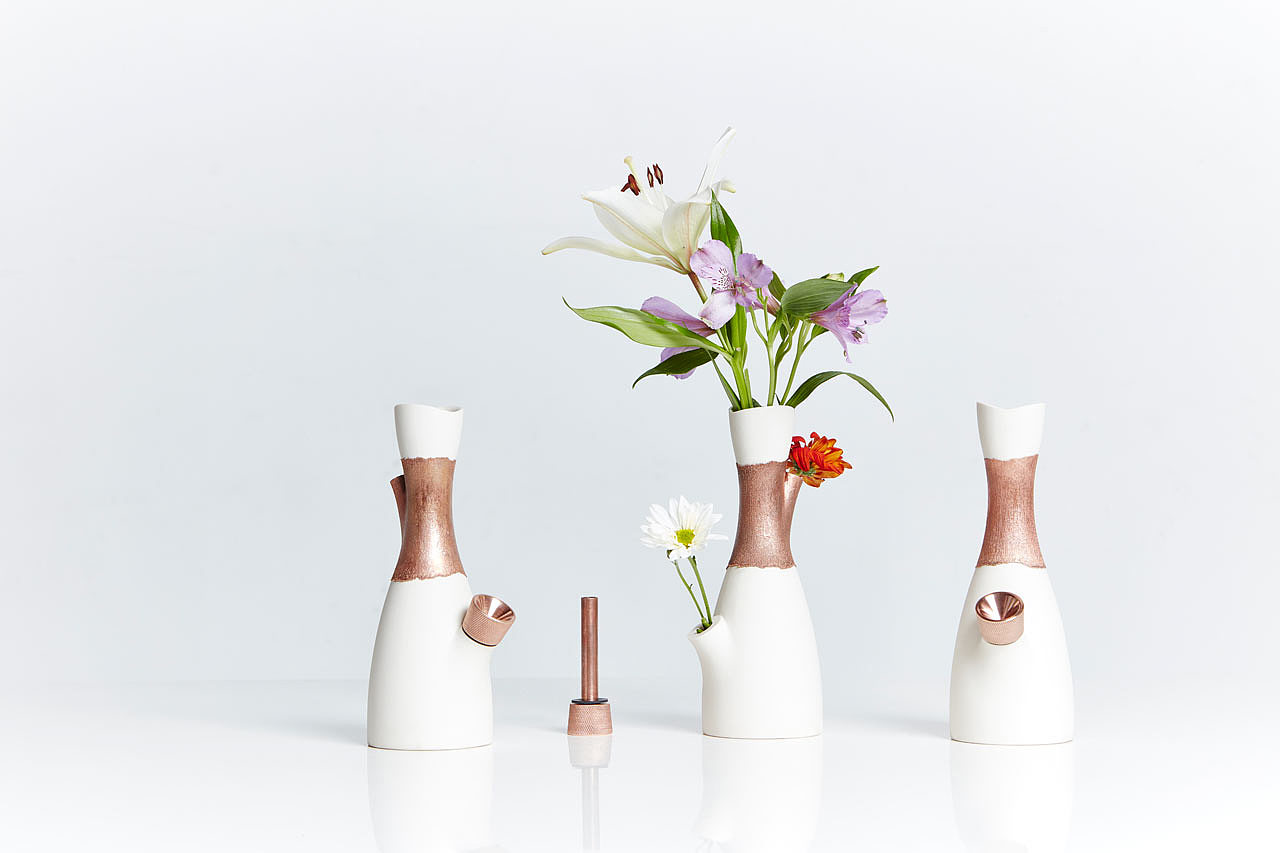 Williamson，Caroline，Voong，花瓶，电铸，Castor Design，