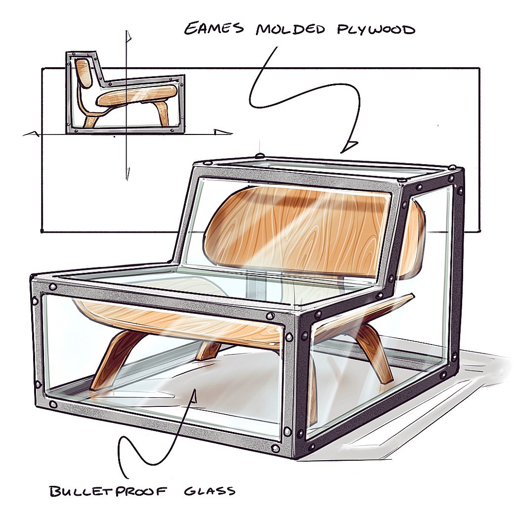 sketch，furniture design ，NICHOLAS BAKER，