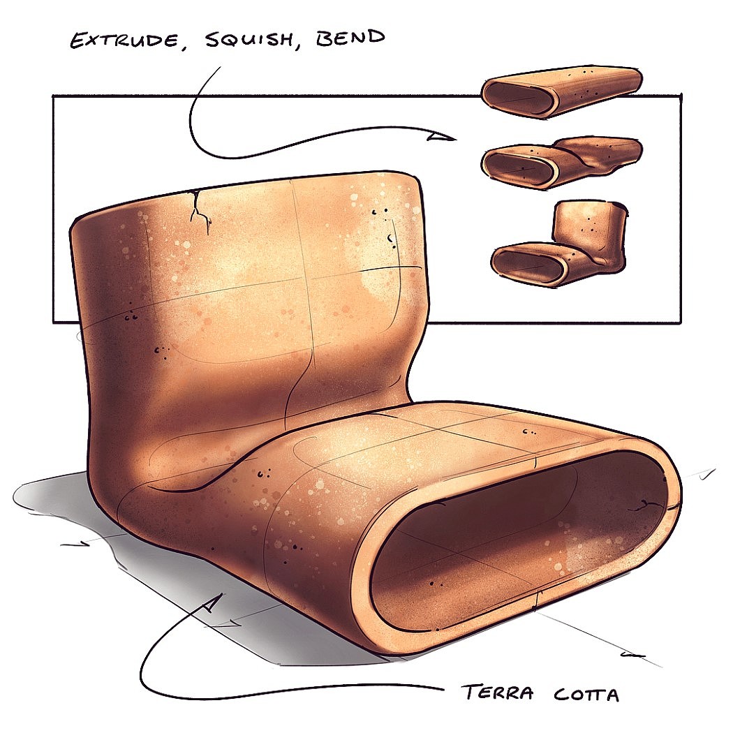 sketch，furniture design ，NICHOLAS BAKER，
