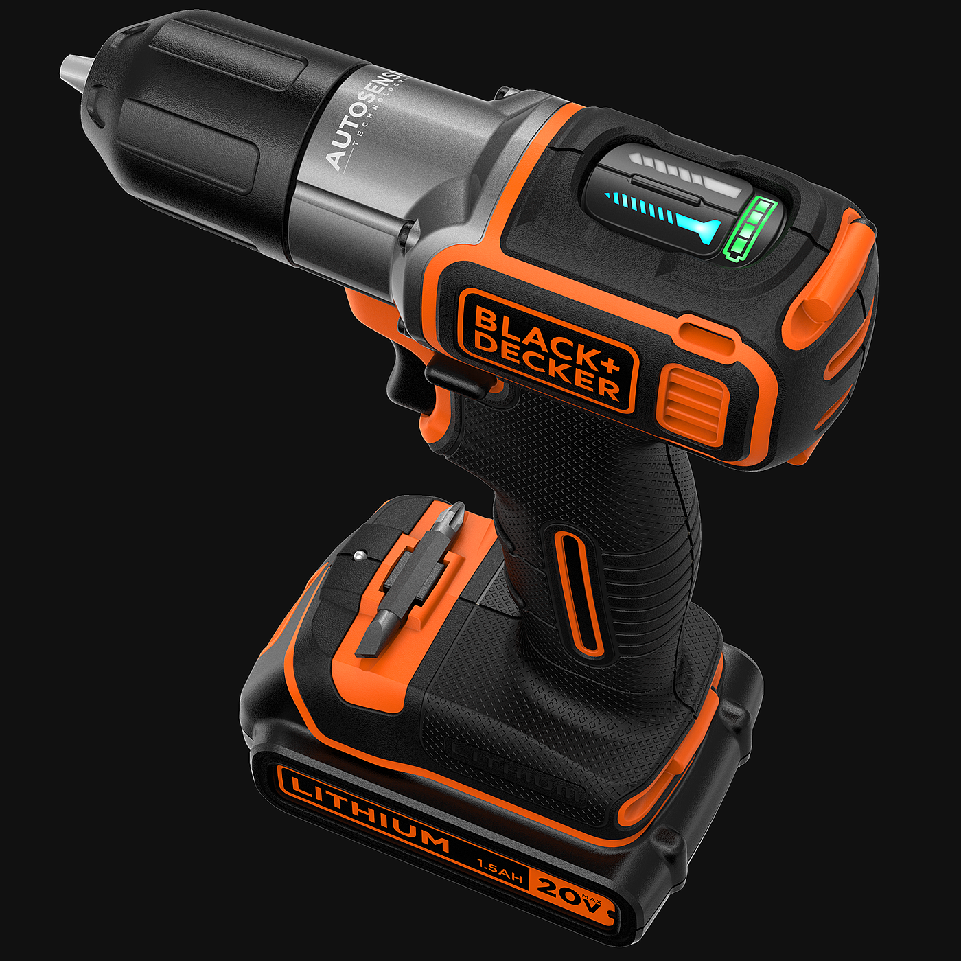 BLACK+ DECKER，黑色，电钻，AUTOSENSE，David Miller，