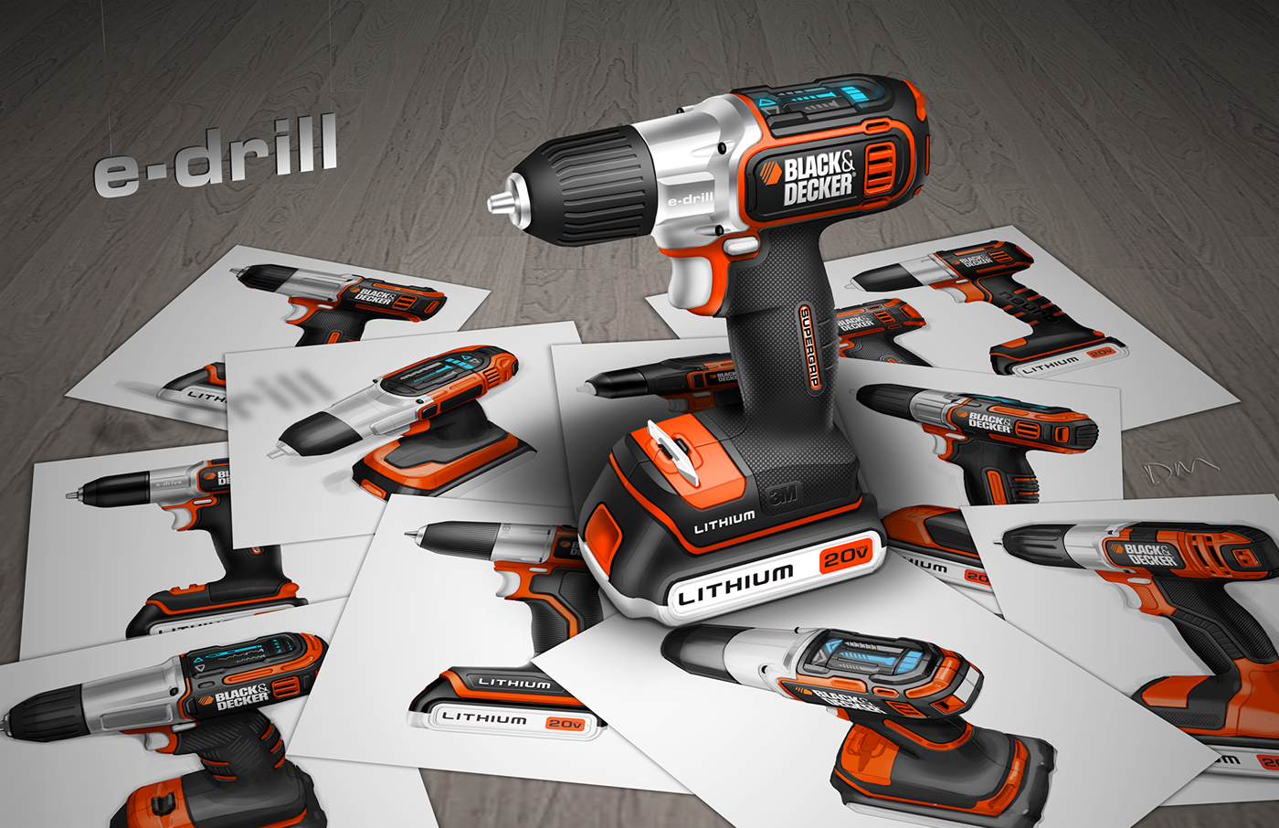 BLACK+ DECKER，black，Electric drill，AUTONCE，David Miller，