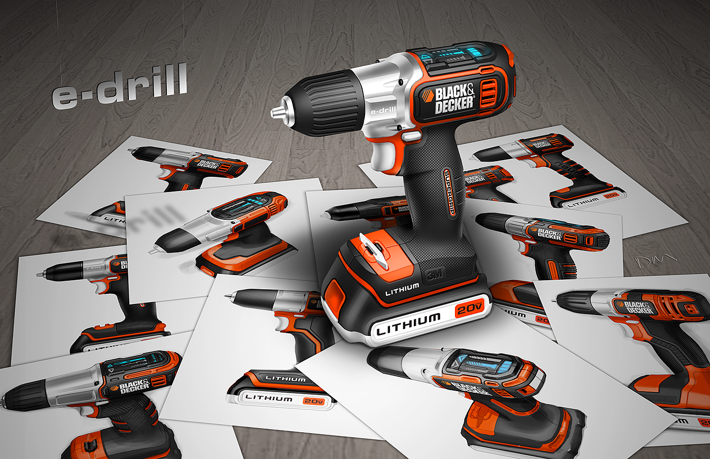 BLACK+ DECKER，黑色，电钻，AUTOSENSE，David Miller，