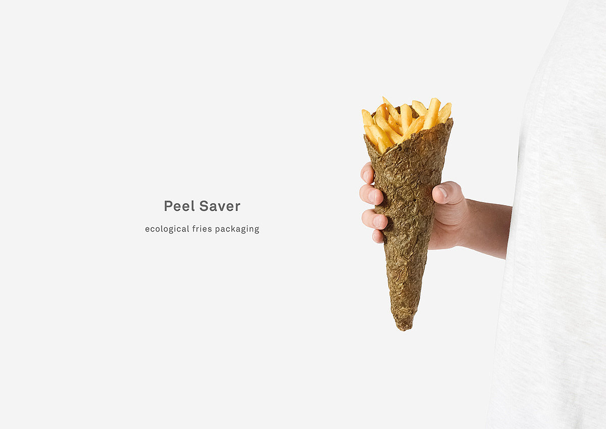 French fries packaging，packing design，Potato peel，