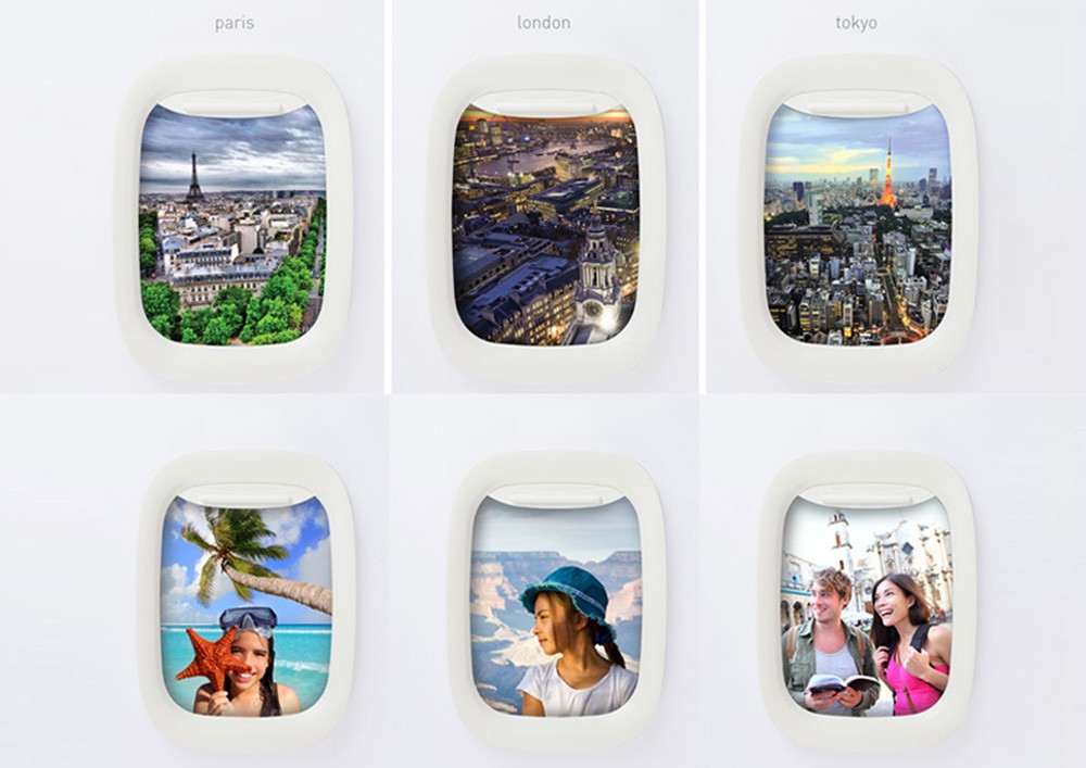 Aircraft window，Picture frame，Three frames，Hanging frame，white，