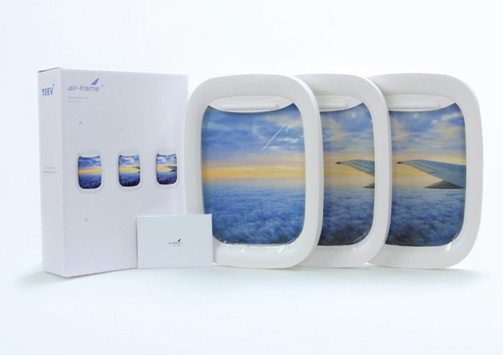 Aircraft window，Picture frame，Three frames，Hanging frame，white，