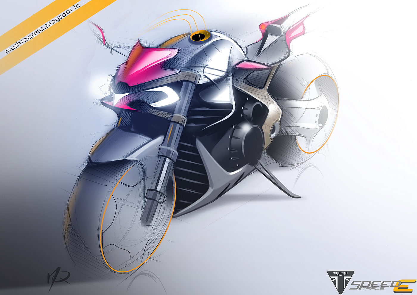 motorcycle，sketch，ps，