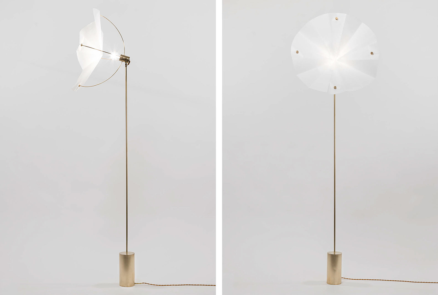 Philtrum，Floor lamp，brass，