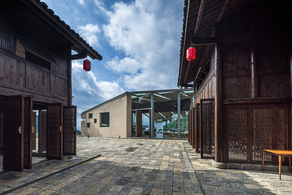 high-end, sophisticated and classy，high-grade，restaurant，communal facilities，Architecture，History and Modernity，bamboo weaving，handicraft，Cultural creation，history，Traditional handicraft，Landscape reconstruction，