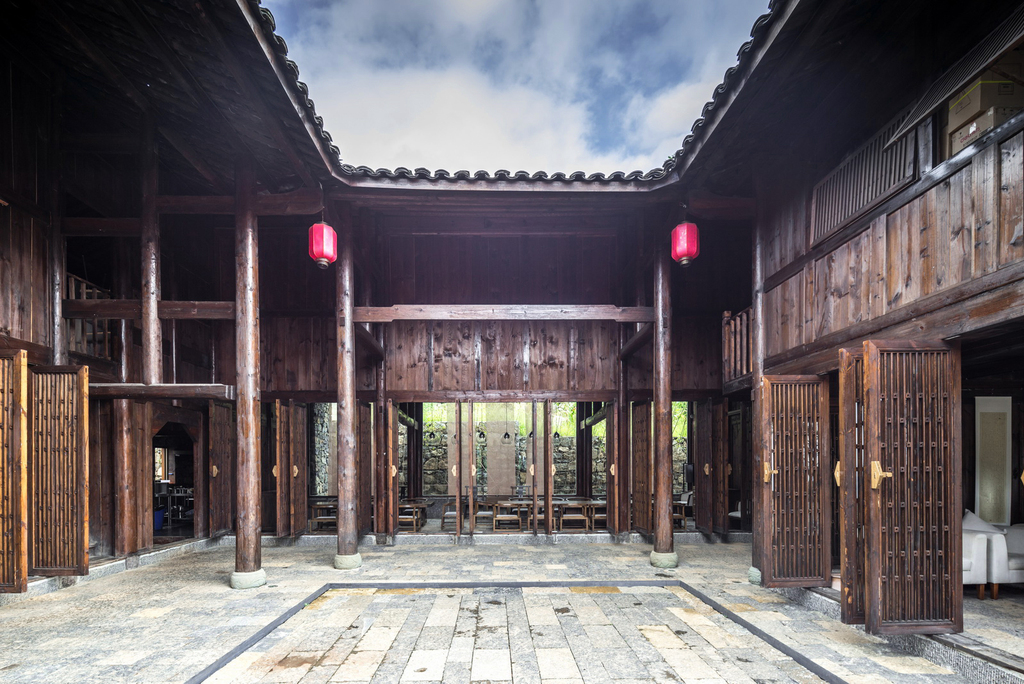 high-end, sophisticated and classy，high-grade，restaurant，communal facilities，Architecture，History and Modernity，bamboo weaving，handicraft，Cultural creation，history，Traditional handicraft，Landscape reconstruction，