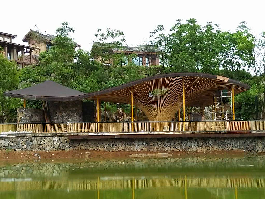 high-end, sophisticated and classy，high-grade，restaurant，communal facilities，Architecture，History and Modernity，bamboo weaving，handicraft，Cultural creation，history，Traditional handicraft，Landscape reconstruction，