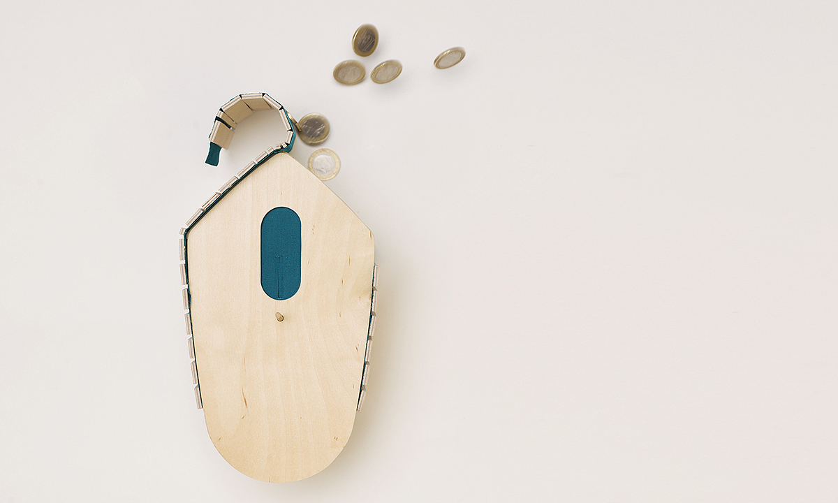 save money，Collection number 1，Savings box，Limited edition，sketch，Birch plywood ，