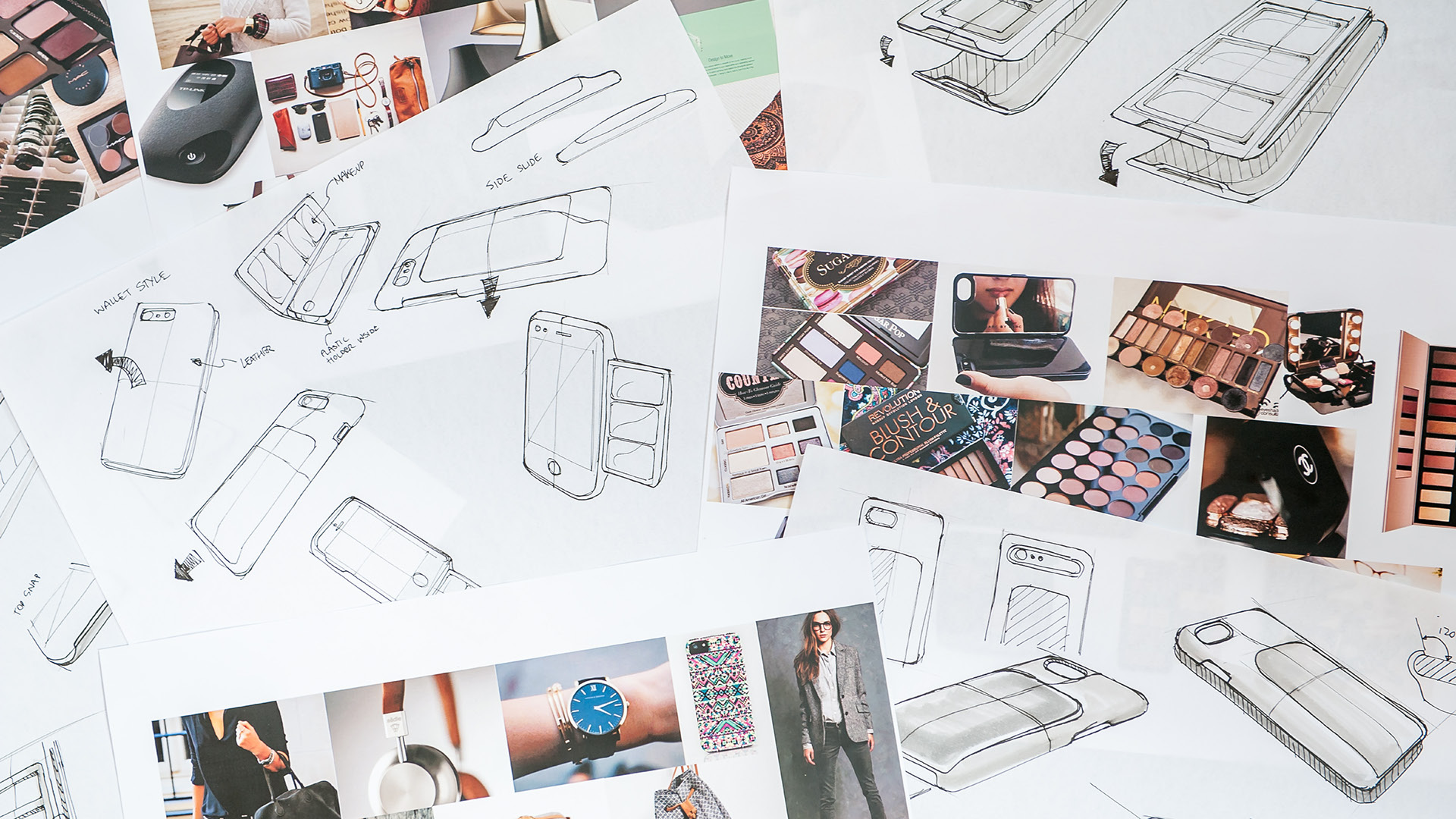 Mobile phone cosmetic box，Pout，