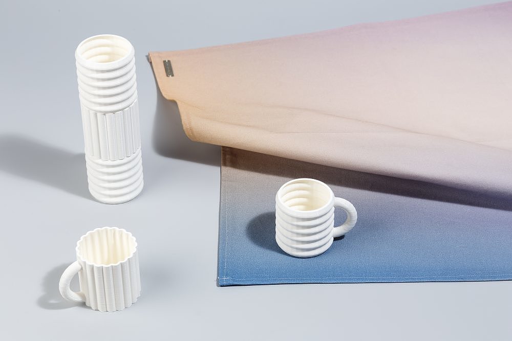 white，glass，coffee cup，ripple，3D printing，