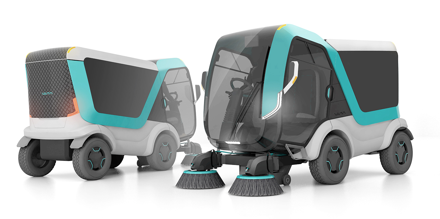 Tom Cool，vehicle，Sweeper，Cleaning car，