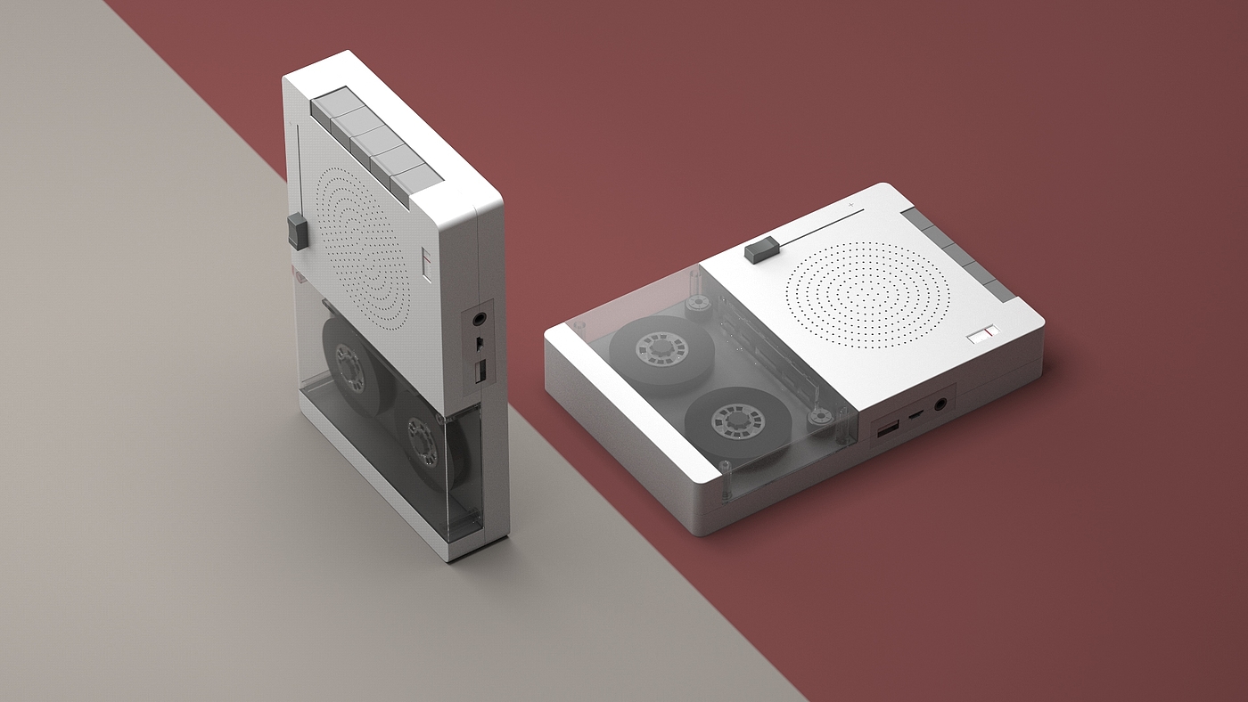 product design，Bluetooth Speaker ，cassette speake，