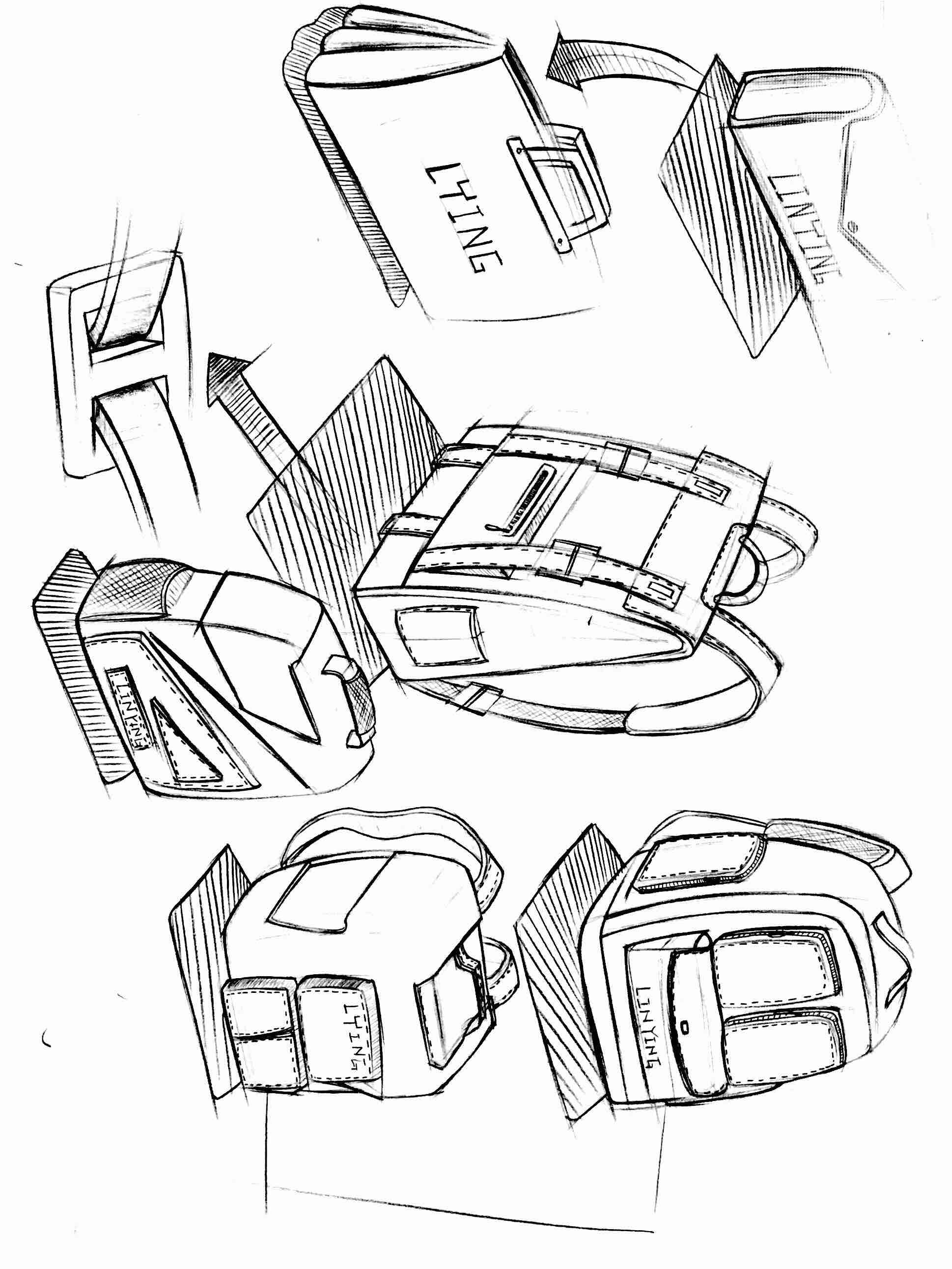 Color lead line draft，