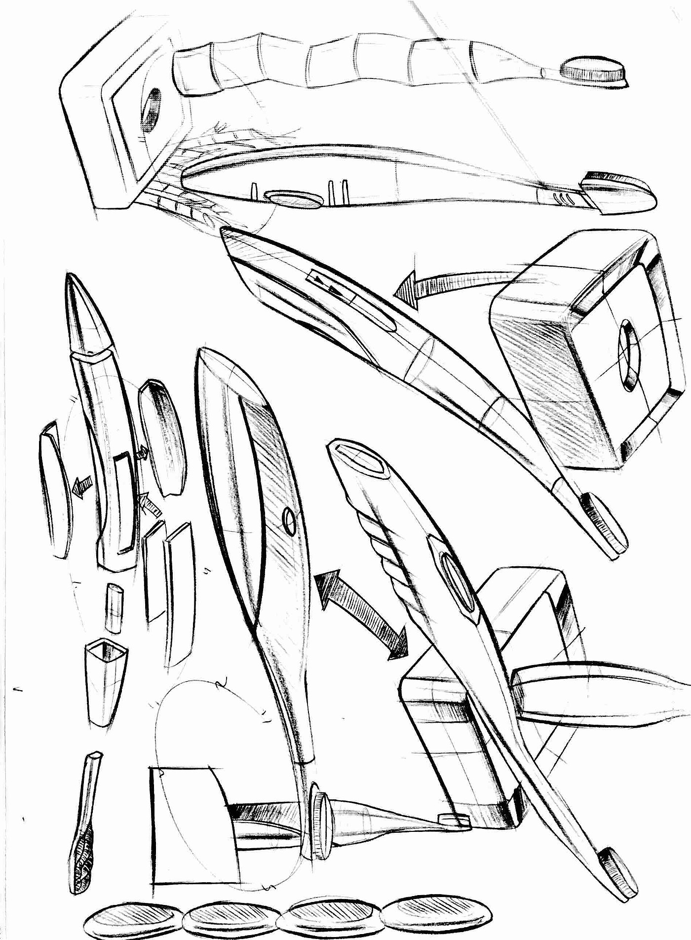 Color lead line draft，