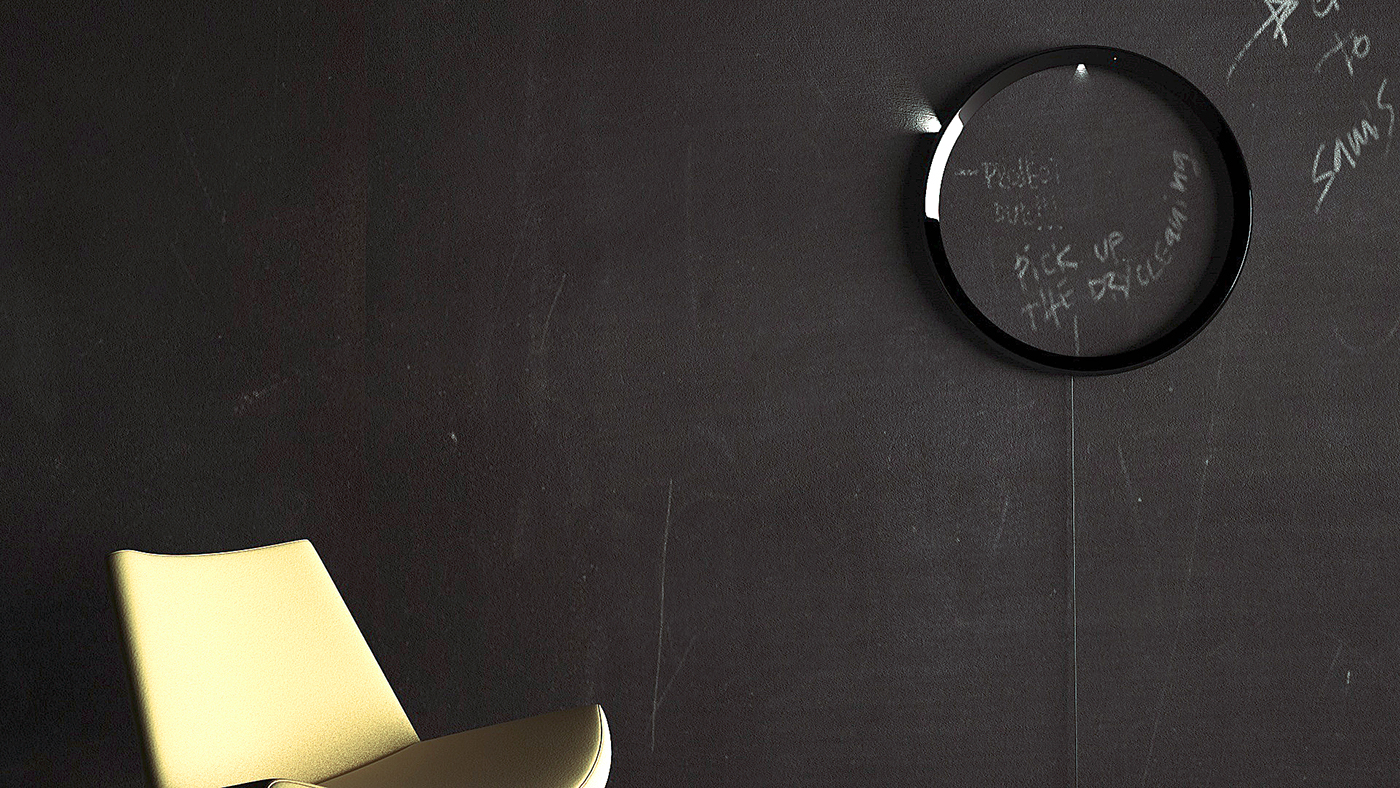 CIRCUIT - wall，Star ring wall clock，led，Plastic，Electronic timer，