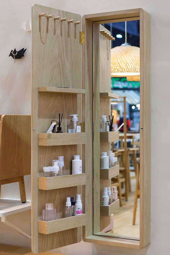 siri，Dressing Cabine，Cosmetic cabinet，manual，American White Oak ，