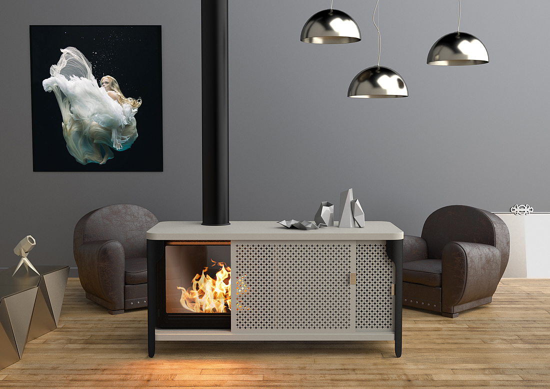 product design，industrial design，furniture design ，Invicta Design，fireplace，