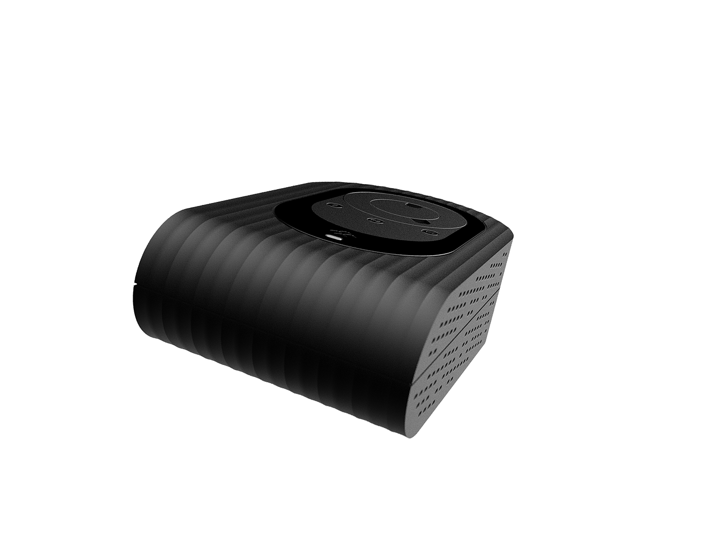 product design，industrial design，black，alarm clock，radio，