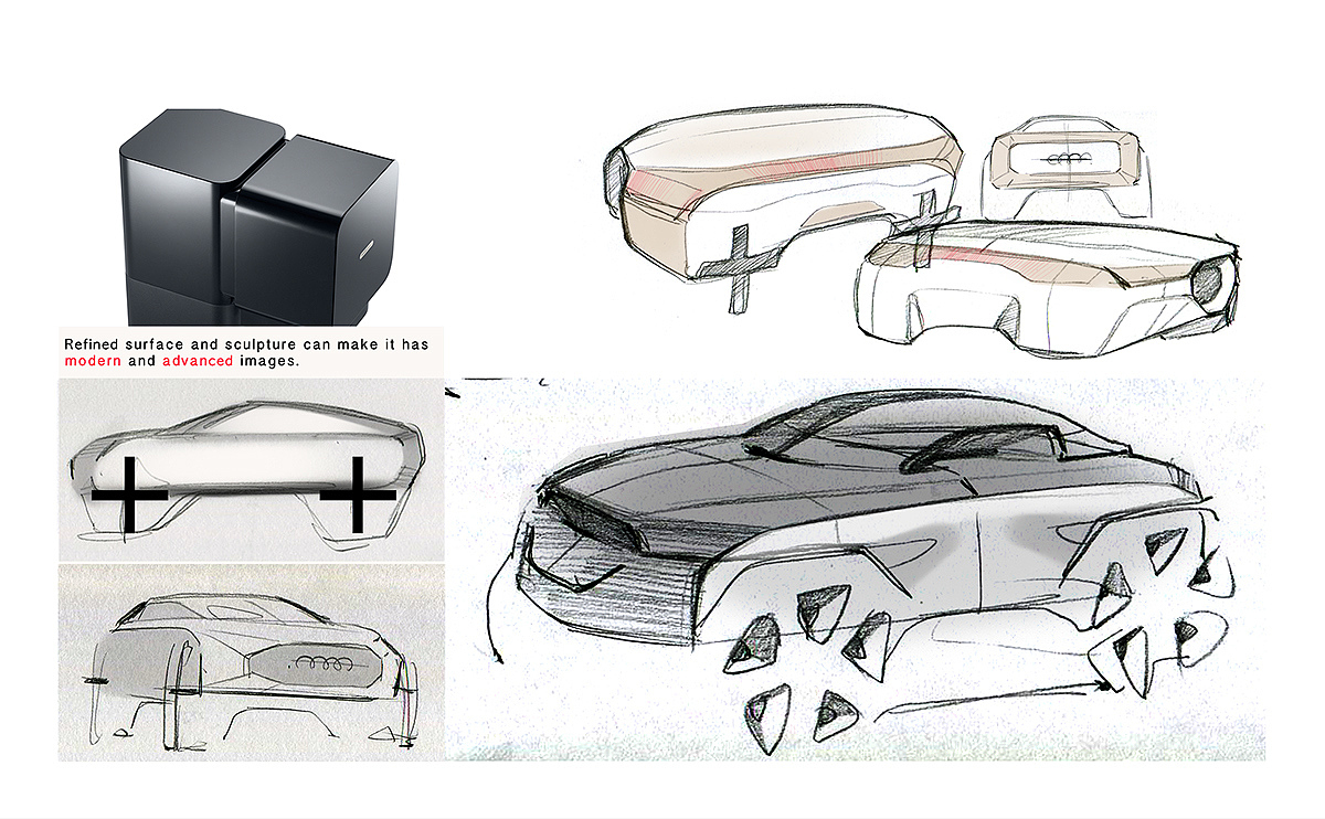 自动化设计，产品手绘，细节描绘，概念车，工业设计，