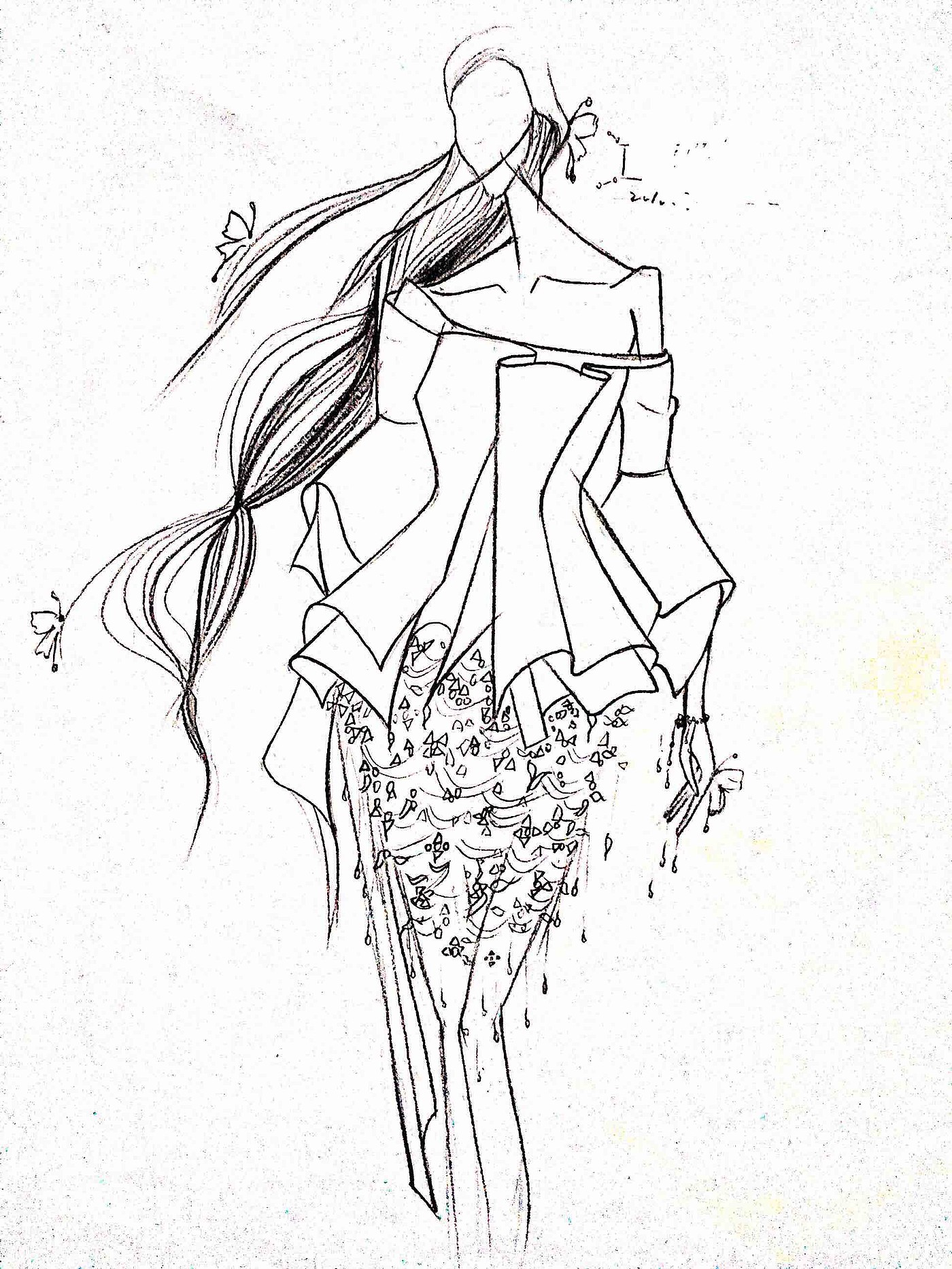 clothing design，Lan Yu，manuscript，