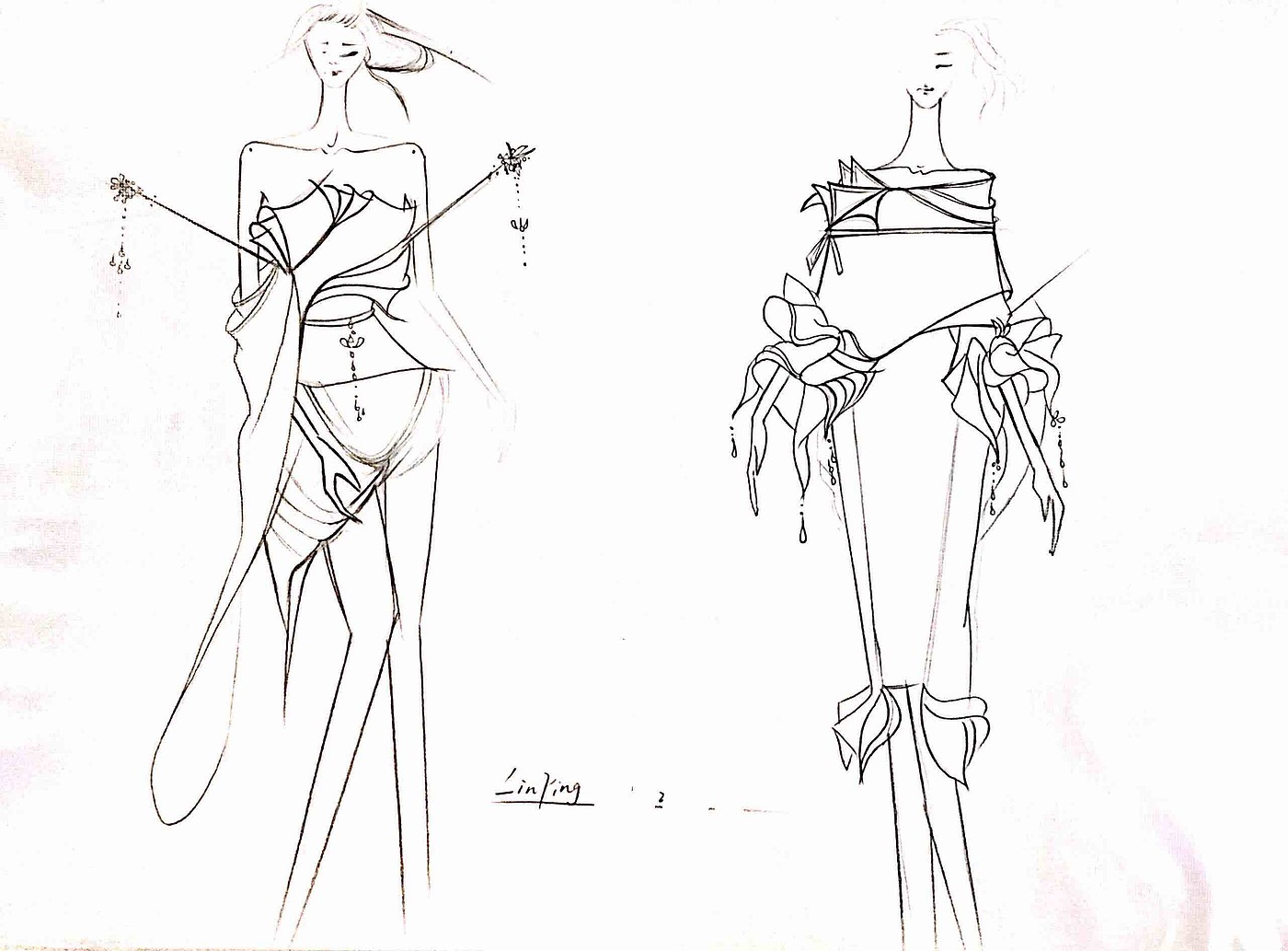 clothing design，Lan Yu，manuscript，