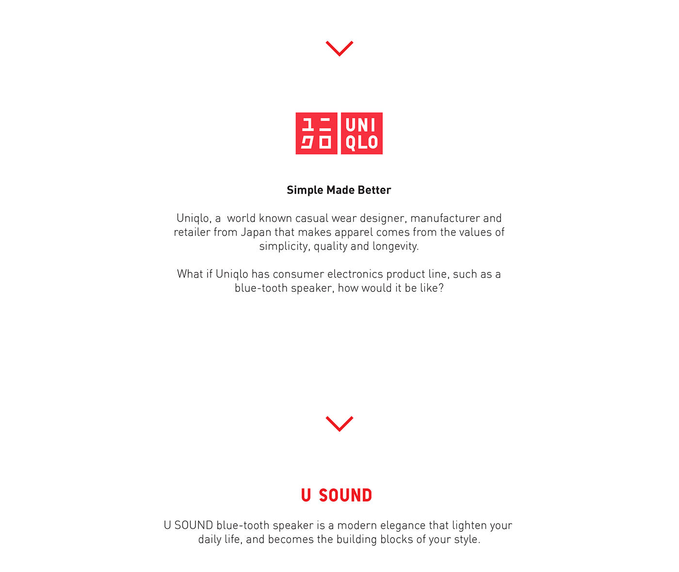 product design，industrial design，concise，Bluetooth audio，sound，UNIQLO，