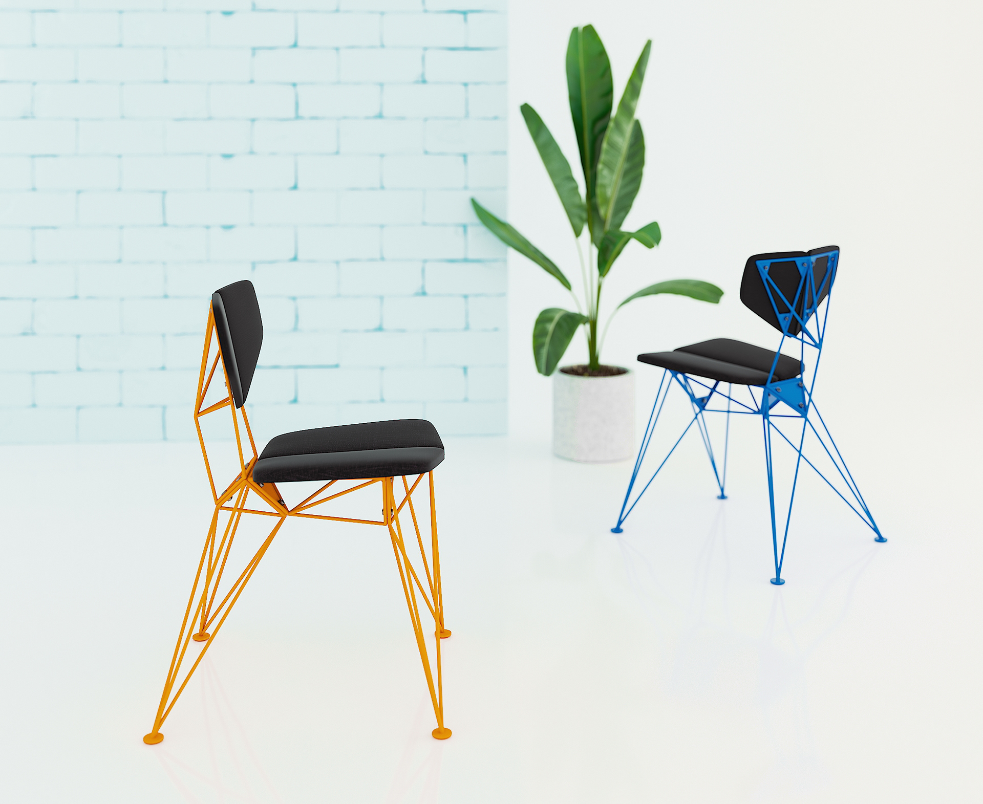 product design，chair，Metal，