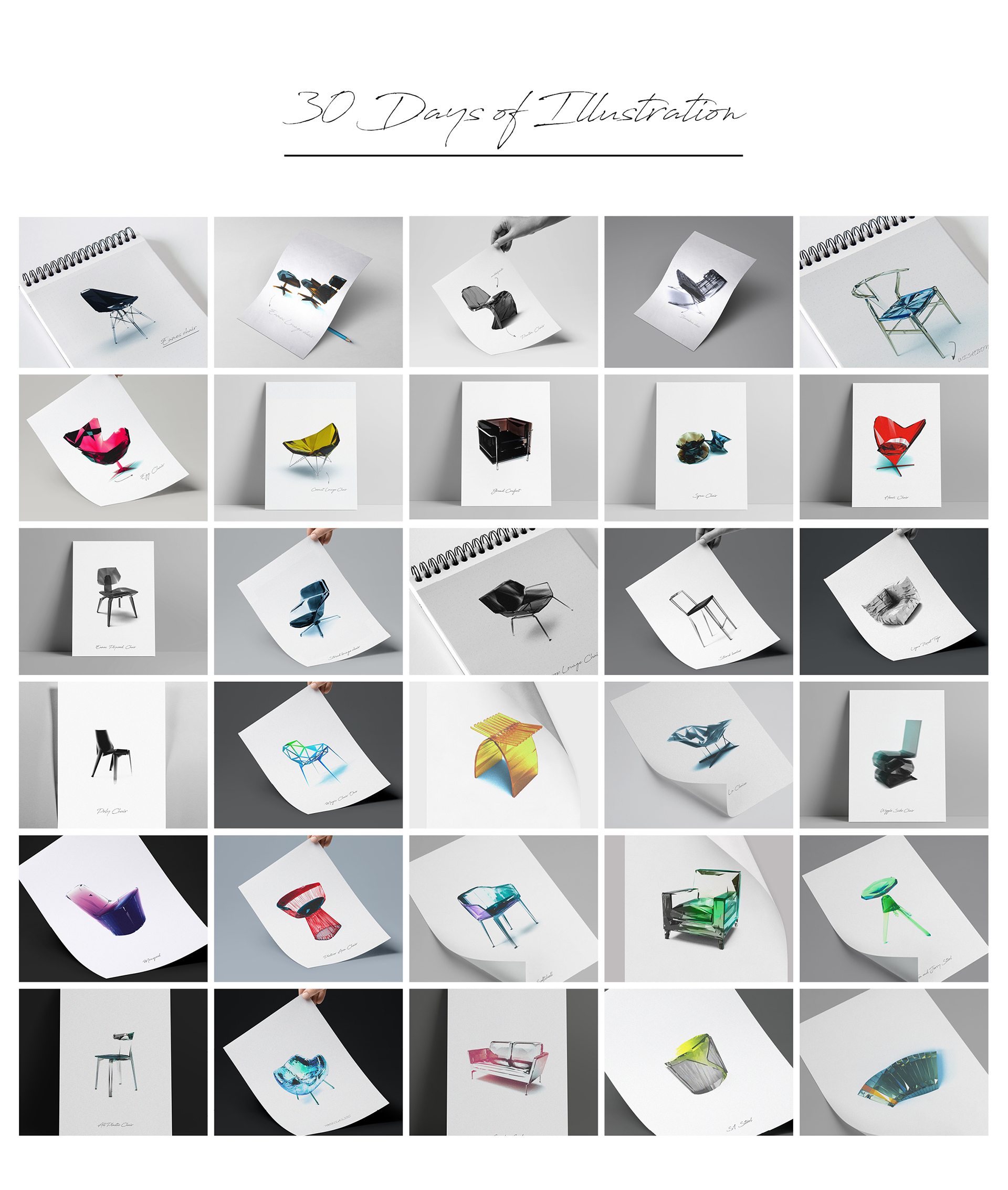 Hand drawn，chair，industrial design，