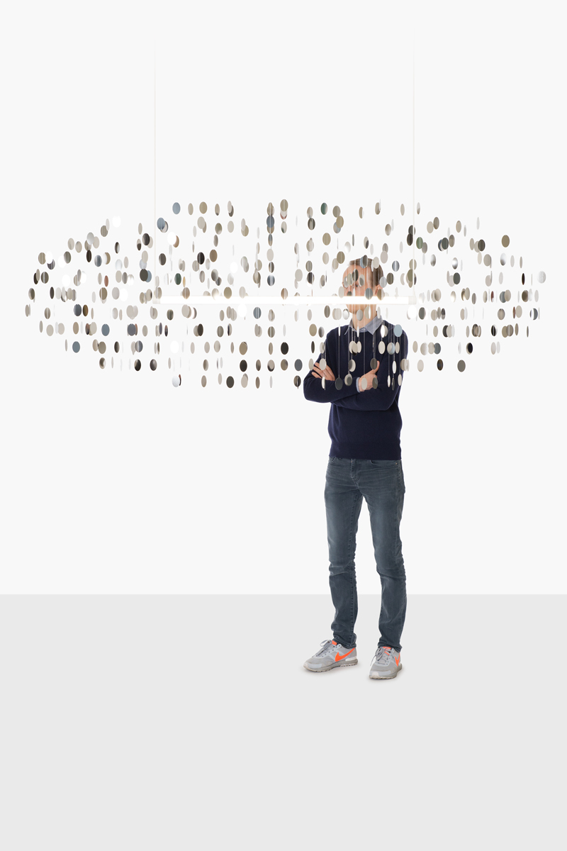 Art，Cloud，Lampshade，Nylon thread，stainless steel，