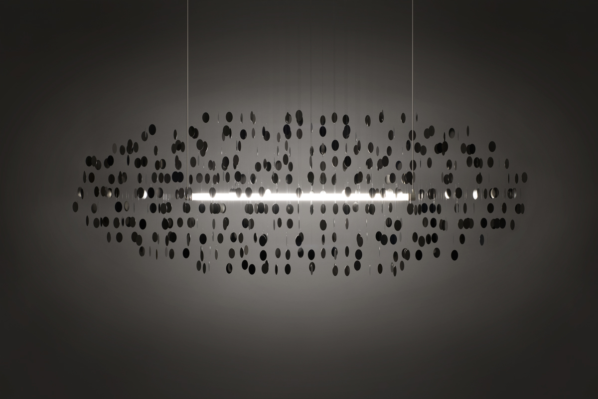 Art，Cloud，Lampshade，Nylon thread，stainless steel，