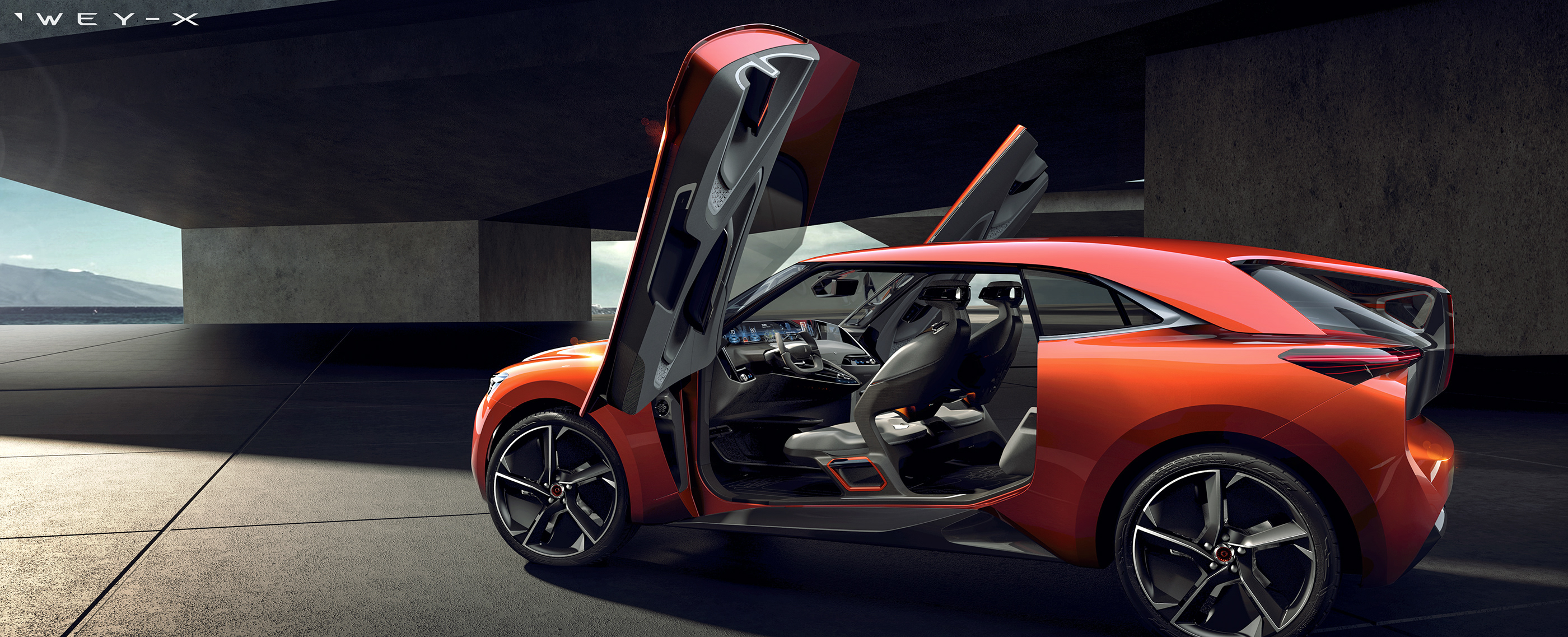 Hand drawn，Automobile design，