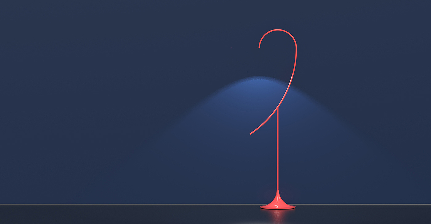 Home Furnishing，Flamingo，Floor Lamp，Flamingo，Floor lamp，Pink，