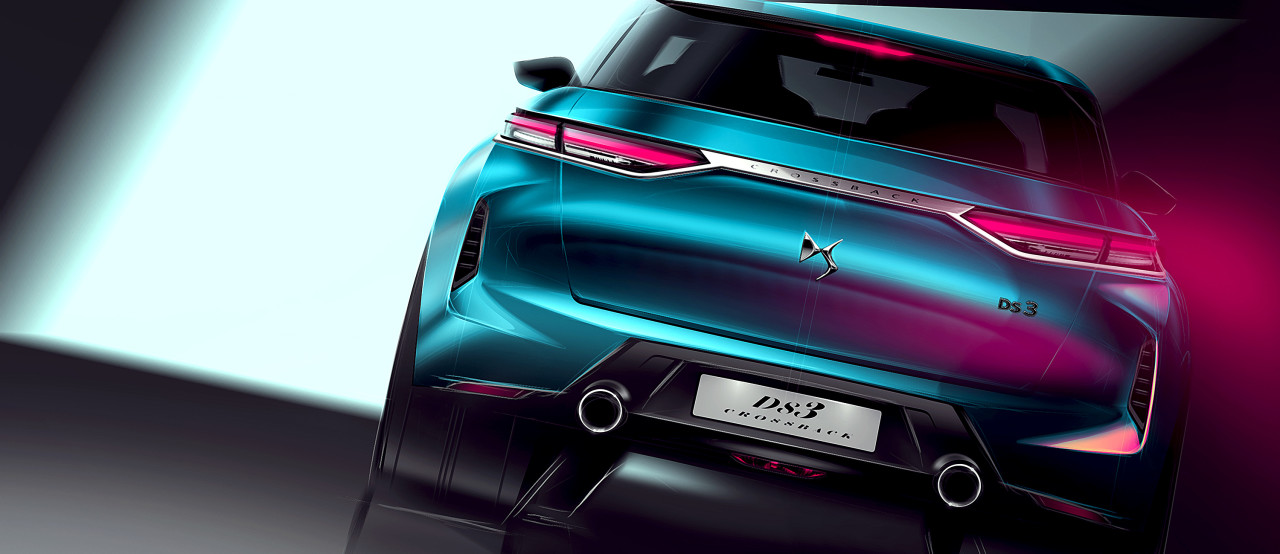 sketch，vehicle，DS3 Crossback，