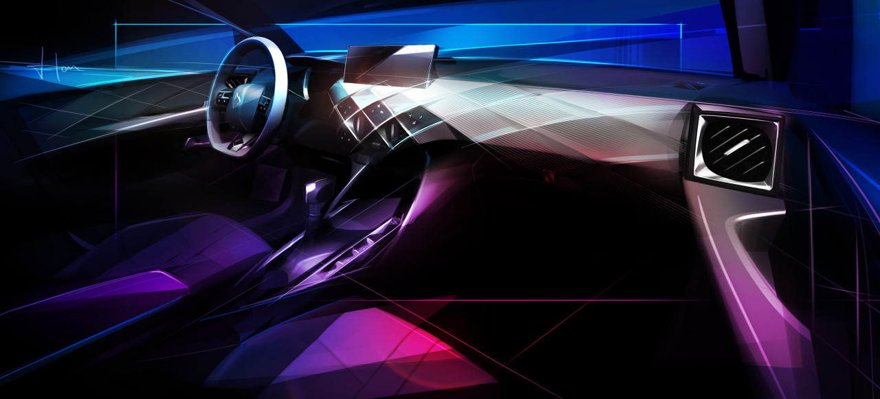 sketch，vehicle，DS3 Crossback，