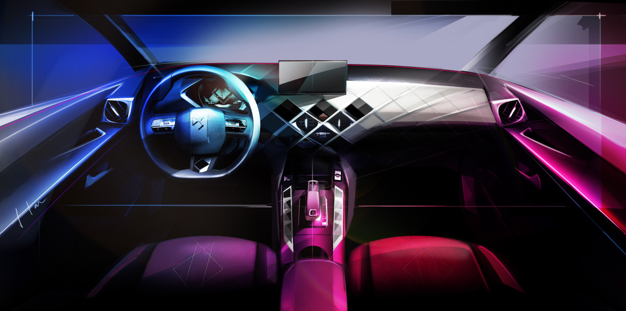 sketch，vehicle，DS3 Crossback，